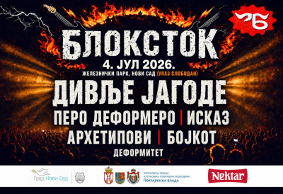 БЛОКСТОК ОБАРА РЕКОРДЕ Дивље јагоде предводе највеће издање фестивала до сада, ево када и где ће бити одржан