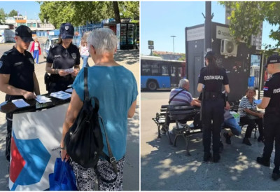 (FOTO) POLICIJA MEĐU NOVOSAĐANIMA Održana preventivna akcija „Stop krađama – čuvajmo sebe i svoju imovinu“