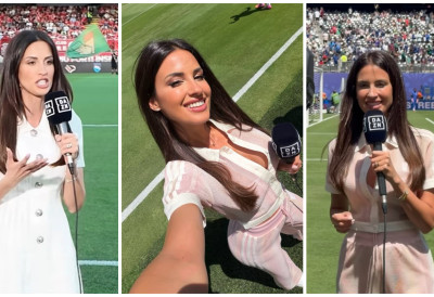 (FOTO) Atraktivna Italijanka "zapalila" Mundijal! MUŠKARCI NE ZNAJU GDE PRE DA GLEDAJU, a mreže se usijale od komentara
