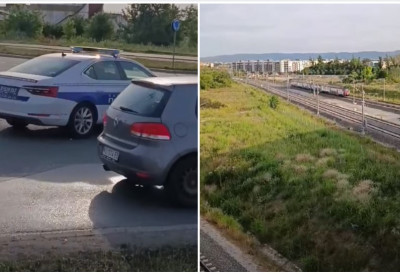 Кружна заврзлама на Булевару Европе СУДАР „ГОЛФА“ И „ПЕЖОА“ на излазу из кружног тока (ВИДЕО)
