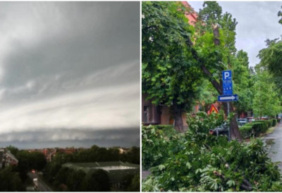 (FOTO) Ovo su razmere SUPERĆELIJSKE OLUJE koja je pogodila Srbiju! STRAVIČNO NEVREME POKOSILO NOVI SAD I VOJVODINU! Najgore kod Futoga i u Sremskom okrugu!