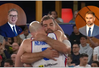ЧЕСТИТКЕ БРОНЗАНИМ БАСКЕТАШИМА СРБИЈЕ СТИГЛЕ ОД ПРЕДСЕДНИКА ВУЧИЋА И ГРАДОНАЧЕЛНИКА МИЋИНА: "Хвала вам што сте достојно представљали своју земљу"
