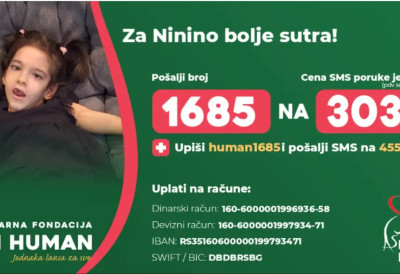 Мала хероина води најважнију битку: Нини је потребна помоћ како би наставила лечење