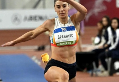 IVANA ŠPANOVIĆ SLAVILA na Prvenstvu Slovenije u troskoku