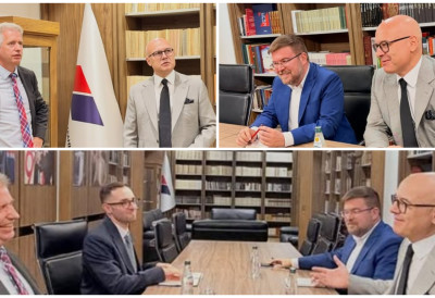 ВУЧЕВИЋ СЕ САСТАО СА ФЕРГУСОНОМ Са амбасадором Велике Британије о билатералној сарадњи и јачању односа