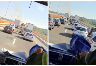 (ВИДЕО) СИРЕНА НИЈЕ БУКА! Апел возачима, оставите пролаз за возила хитних служби