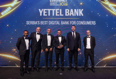 Yettel Bank најбоља дигитална банка за кориснике у Србији: Euromoney награда из Лондона