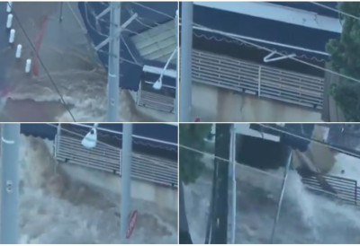 (ВИДЕО) Пукао главни водовод! ОГРОМНА ХАВАРИЈА ОТВОРИЛА КРАТЕР УСРЕД ГРАДА Вода носила аутомобиле, ЉУДИ ПРОПАДАЛИ У ЗЕМЉУ Хаос на улицама Лос Анђелеса