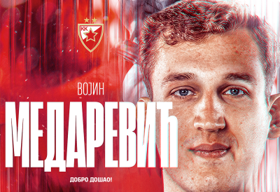 ВОЈИН МЕДАРЕВИЋ НОВИ КОШАРКАШ ЦРВЕНЕ ЗВЕЗДЕ: Са црвено-белима потписао трогодишњи уговор