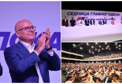 ПРЕПУНА МТС ДВОРАНА, НИЈЕ ИМАЛА ИГЛА ГДЕ ДА ПАДНЕ Вучевић окупио СНС и послао јасну поруку: Јединствени смо, идемо у нове победе!
