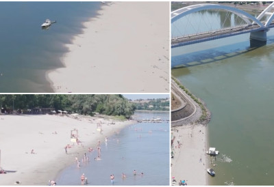 ДРАМАТИЧНО НИЗАК ВОДОСТАЈ Ниво Дунава код Новог Сада је из дана у дан све нижи (ВИДЕО)