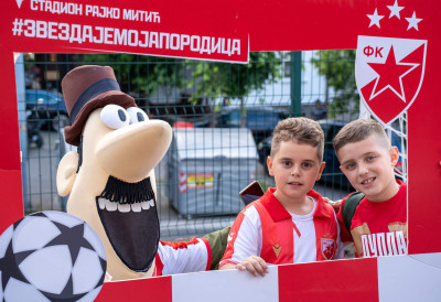ФК ЦРВЕНА ЗВЕЗДА: Фан зона за најмлађе навијаче пред утакмицу против Мачве
