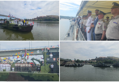 (ФОТО) У НОВОМ САДУ ОБЕЛЕЖАН ДАН РЕЧНЕ ФЛОТИЛЕ Речне јединице више од једног века представљају важан ослонац одбрамбеног система Републике Србије