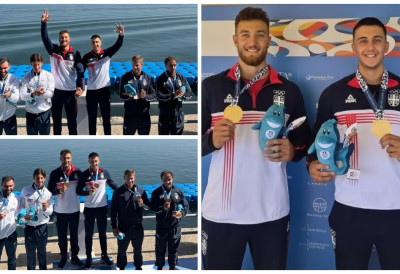 СТИГЛО И ПРВО ЗЛАТО ЗА СРБИЈУ НА МЕДИТЕРАНСКИМ ИГРАМА: Кајакаши из Бачке Паланке Вјештица и Драгосављевић на трону