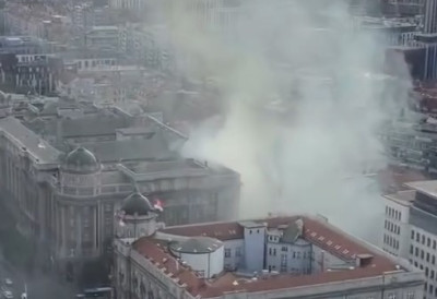 ГОРИ ЗГРАДА У НЕМАЊИНОЈ 14 ватрогасаца на терену, у току гашење (ВИДЕО)