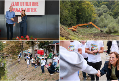 МИНИСТАРКИ ПАВКОВ УРУЧЕНА ЗАХВАЛНИЦА ОПШТИНЕ МАЈДАНПЕК Више од 115 милиона динара за управљање Националним парком „Ђердап“, обезбеђена и три милиона динара за уклањање дивљих депонија