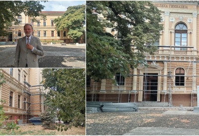 (ФОТО) ПОЧЕЛИ РАДОВИ НА ГИМНАЗИЈИ „ЈОВАН ЈОВАНОВИЋ ЗМАЈ“ Купола се неће уклањати, већ спуштати хидрауличним пресама ЕВО КАД ЈЕ РОК ЗА ЗАВРШЕТАК