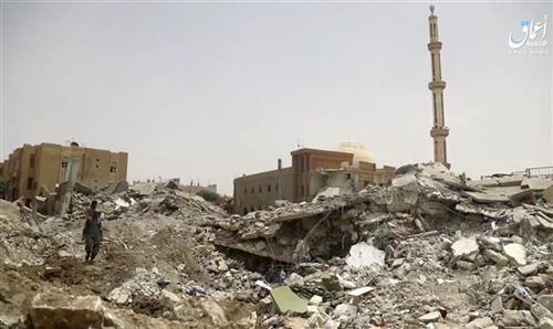 Sirija, posledice bombardovanja, Foto: Aamaq News Agency via AP