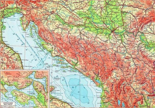 Karta SFRJ Foto: world-map1.org