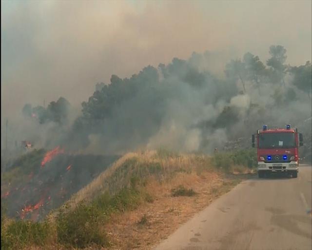Požar kod Omiša  Foto: Tanjug/video