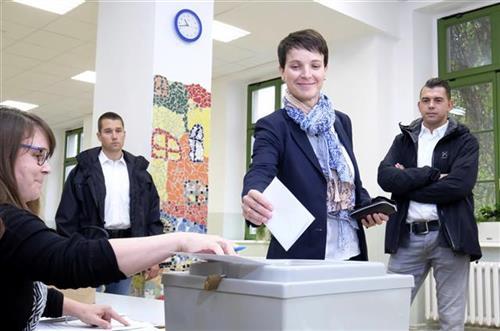 Parlamentarni izbori u Nemačkoj Foto: Sebastian Willnow/dpa via AP