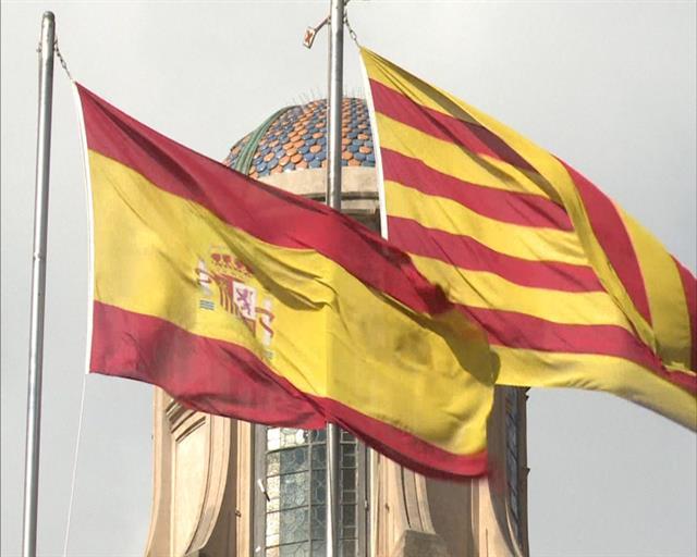 Zastave Španije i Katalonije Foto:Tanjug/video