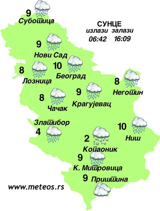 vremenska prognoza foto:Dnevnik.rs/meteos.rs