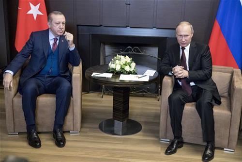 Erdogan i Putin Foto:  AP Photo/Pavel Golovkin, Pool