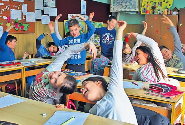 Osnovci škole „22. avgust” u Bukovcu Foto: Dnevnik.rs/F. Bakić