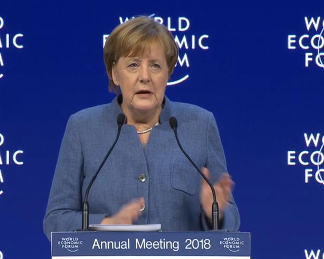 Merkel u Davosu Foto: Tanjug/video