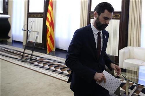 Predsednik katalonskog  parlamenta Rodžer Torent Foto:Tanjug/AP