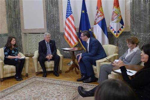 Aleksandar Vučić sa  Kajlom Skotom Foto: Tanjug