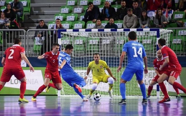 Futsaleri Srbije i Kazahstana odigrali su veoma dobru utakmicu Foto: FoNet