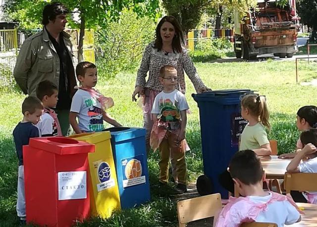 Promocija razvrstavanja otpada u vrtiću „Kalimero” Foto: Dnevnik.rs