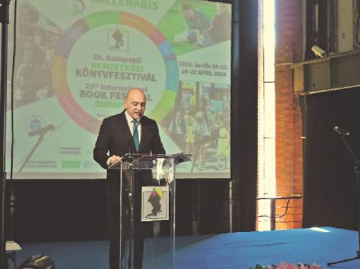 Ministar Vukosavljević govori na otvaranju Festivala knjige Foto: Ministartsvo kulture Republike Srbije