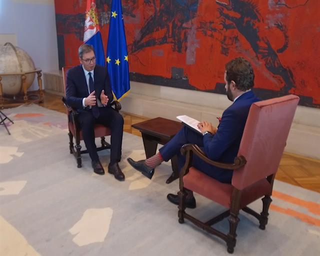 Vučić intervju za ABC Foto: Tanjug