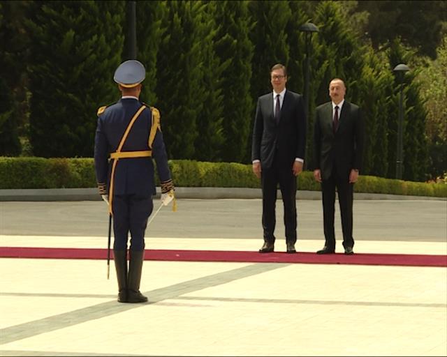 Predsednik Srbije Aleksandar Vučić i predsednik Azerbejdžana Ilham Alijev Foto: Tanjug