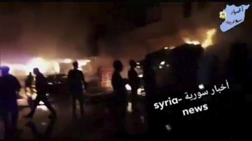   Raketni napad Izraela na Siriju Foto: Syria News, via AP