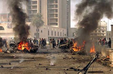 Eksplozija bombe u iračkom gradu Kalisu  Foto twitter@iraqinews