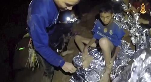 Dečaci zarobljeni u pećini na Tajlandu foto: Royal Thai Navy Facebook Page via AP