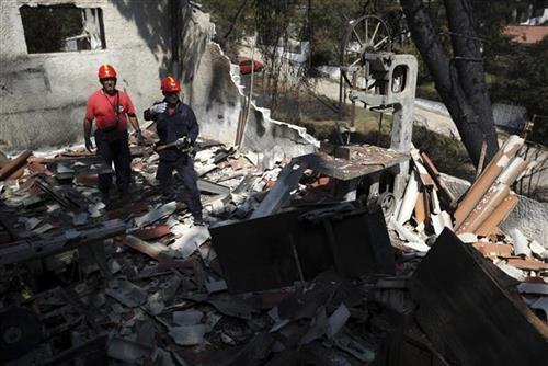 Posledice požara u Grčkoj Foto: AP Photo/Thanassis Stavrakis