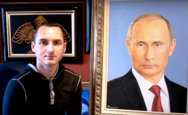Crepaja Ivan Karafilovski i portret Putina