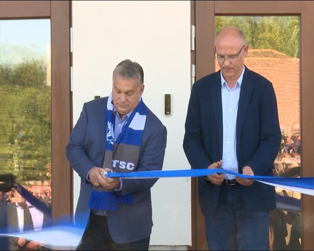 Viktor Orban na otvaranju Fudbalska akademija u Bačkoj Topoli Foto: Tanjug