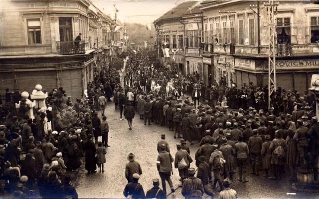Ulazak srpske vojske u Novi Sad 1918. Foto: muzejska arhiva