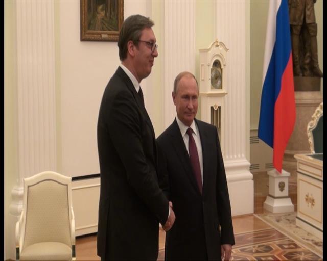 Vučić i Putin u Moskvi Foto: Tanjug
