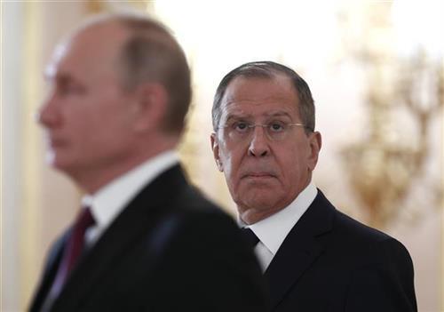 Lavrov i Putin Sergei Karpukhin/Pool Photo via AP