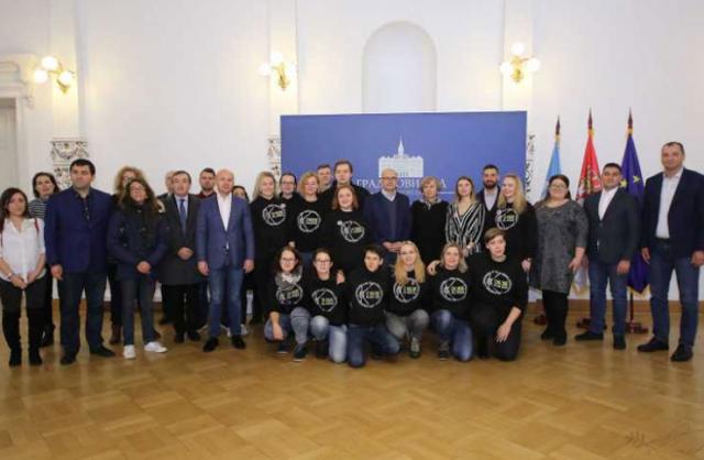  Predstavnici Klaipede i finalista izbora za Omladinsku prestonicu Evrope u Gradskoj kući  Foto: novisad.rs