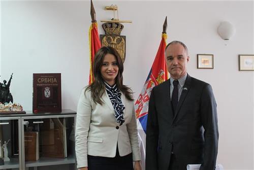 Nela Kuburović sa ambasadorom Kraljevine Švedske u Srbiji Janom Lundinom Foto: Tanjug