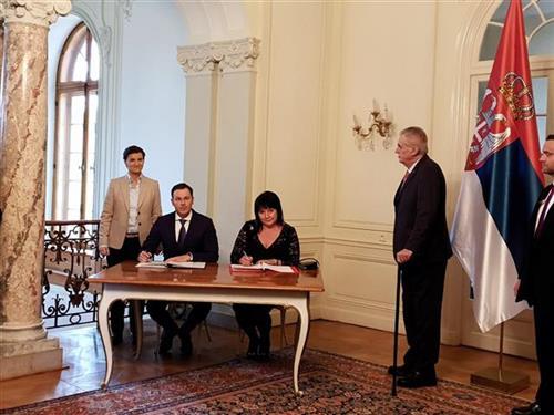 Potpisan  sporazum o regulisanju klirinškog duga Srbije prema Češkoj Foto: Tanjug/video