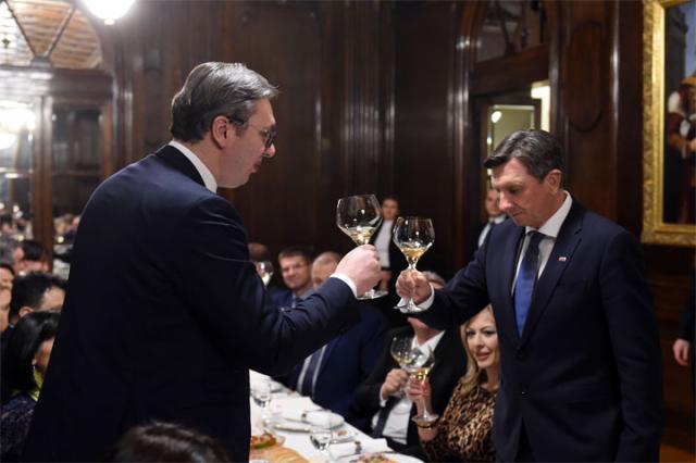 Vucic i Pahor/Tanjug/DRAGAN KUJUNDZIC